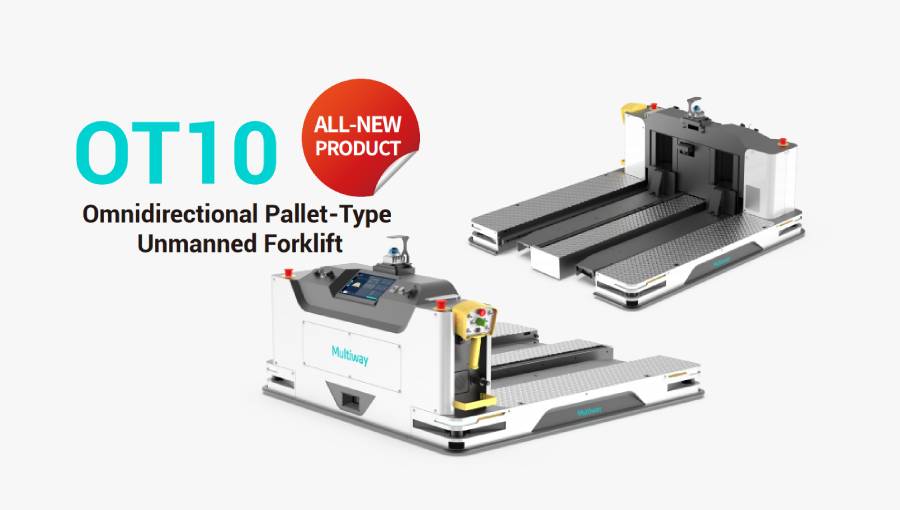 New Product Launch | Multiway Robotics OT10 Omnidirectional Pallet Automated Forklift: Simplify Complex Material Handling