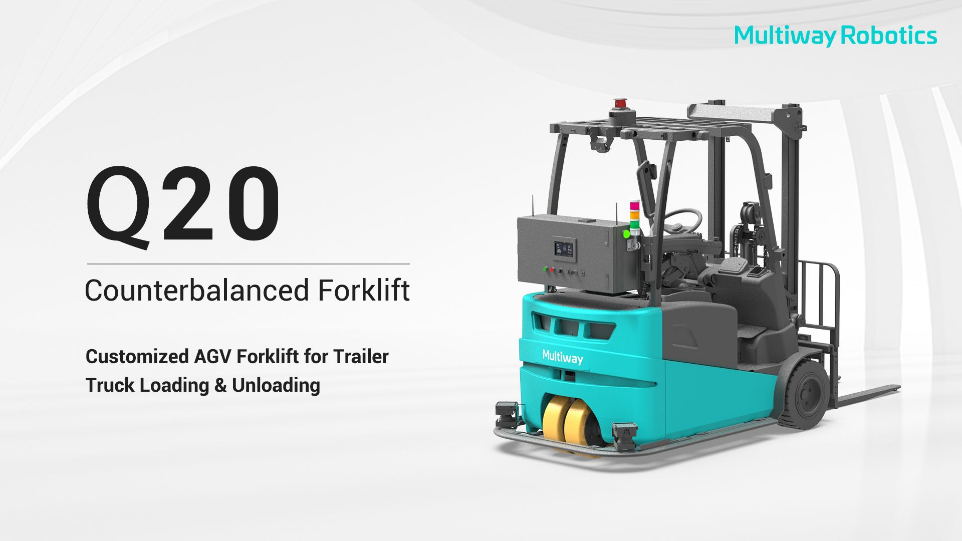 AGV Forklift Q20 for Automated Loading & Unloading of Trailers